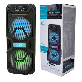 اسپیکر بلوتوثی قابل حمل مدل GTS-1701 دوبل باند 8 اینچ