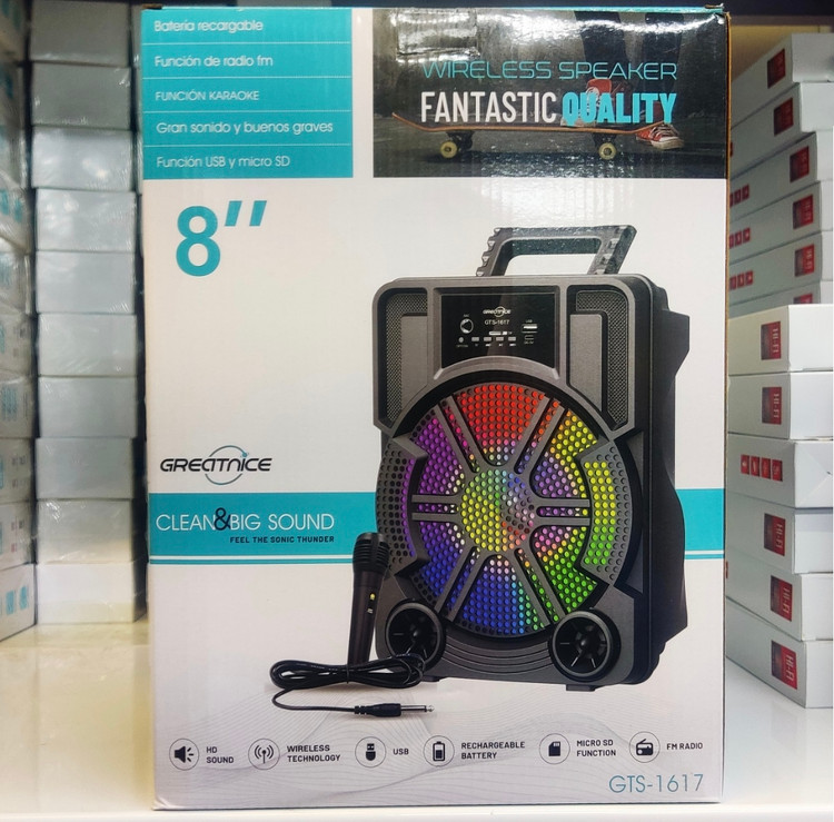 اسپیکر بلوتوثی قابل حمل جی تی اس مدل 1617