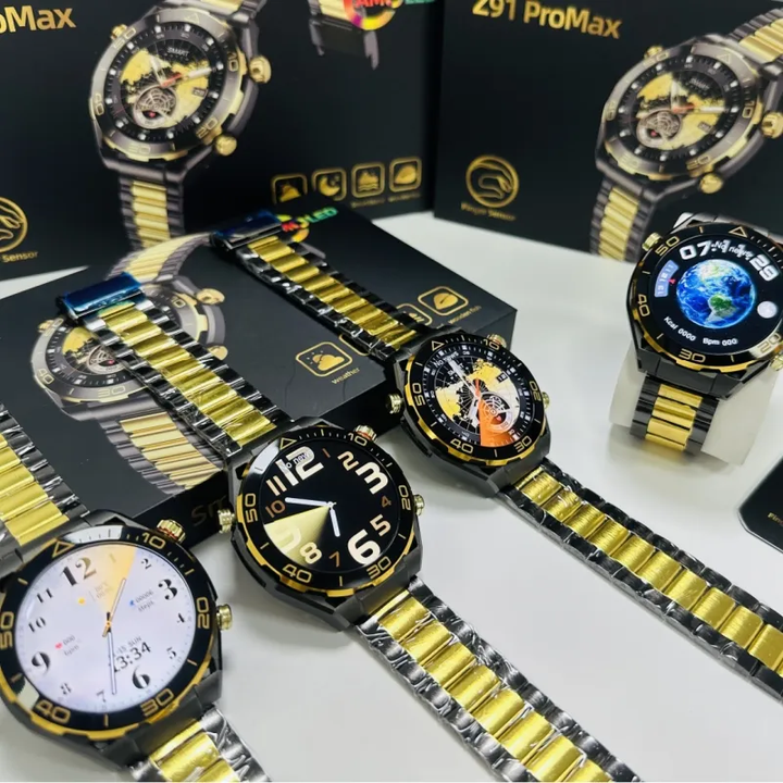 رنگبندی ساعت هوشمند صفحه گرد مدل z91 pro max