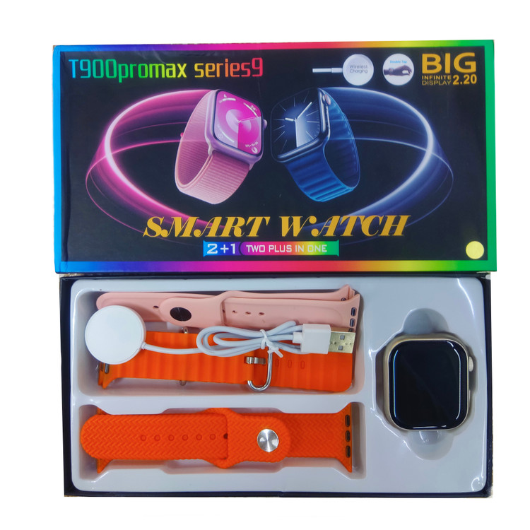قیمت پک ساعت هوشمند سری۹ مدل t900 promax series9