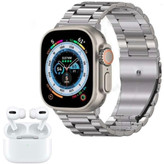 بند ساعت هوشمند HW89 اولترا با بند فلزی استیل ضدزنگ