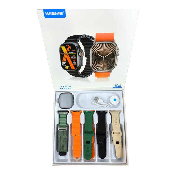 ساعت Wisme مدل WS-X20 با بندهای سیلیکون و پارچه