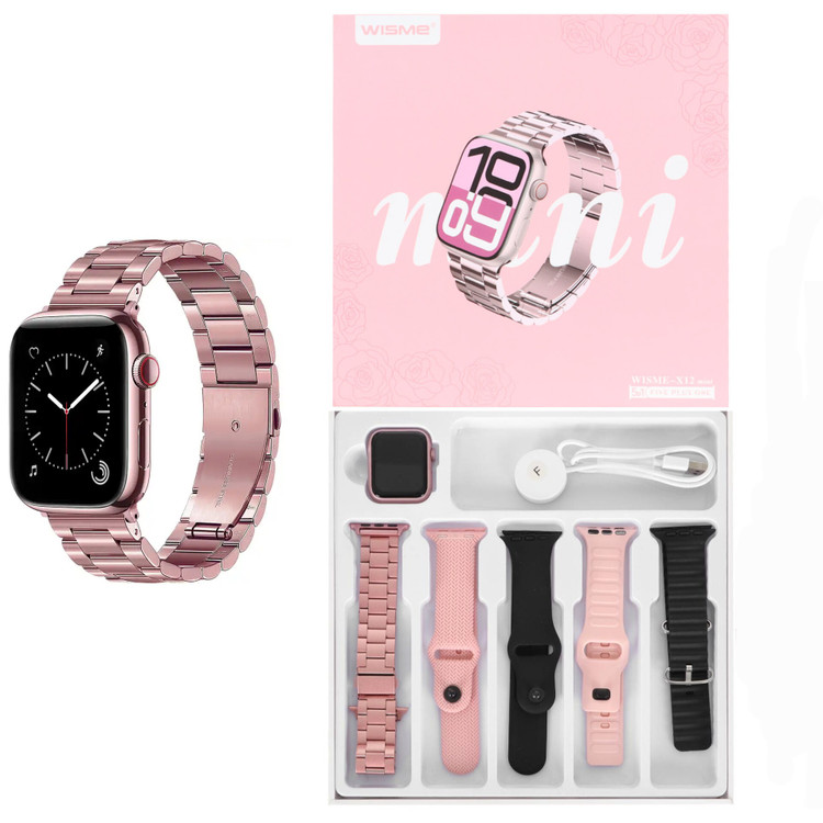 خرید ساعت هوشمند زنانه مینی مدل wisme-x12 mini