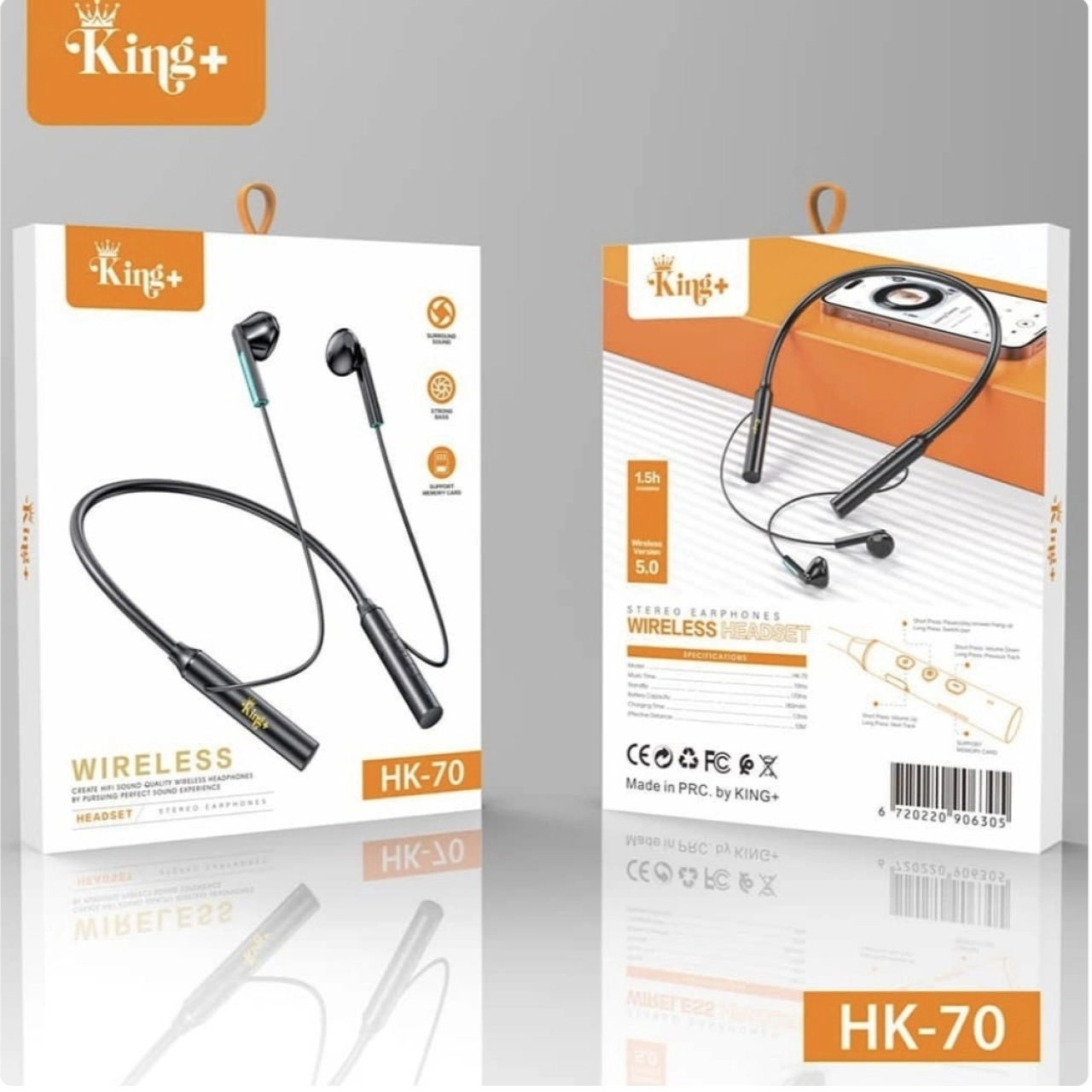 هندزفری گردنی کینگ پلاس HK70