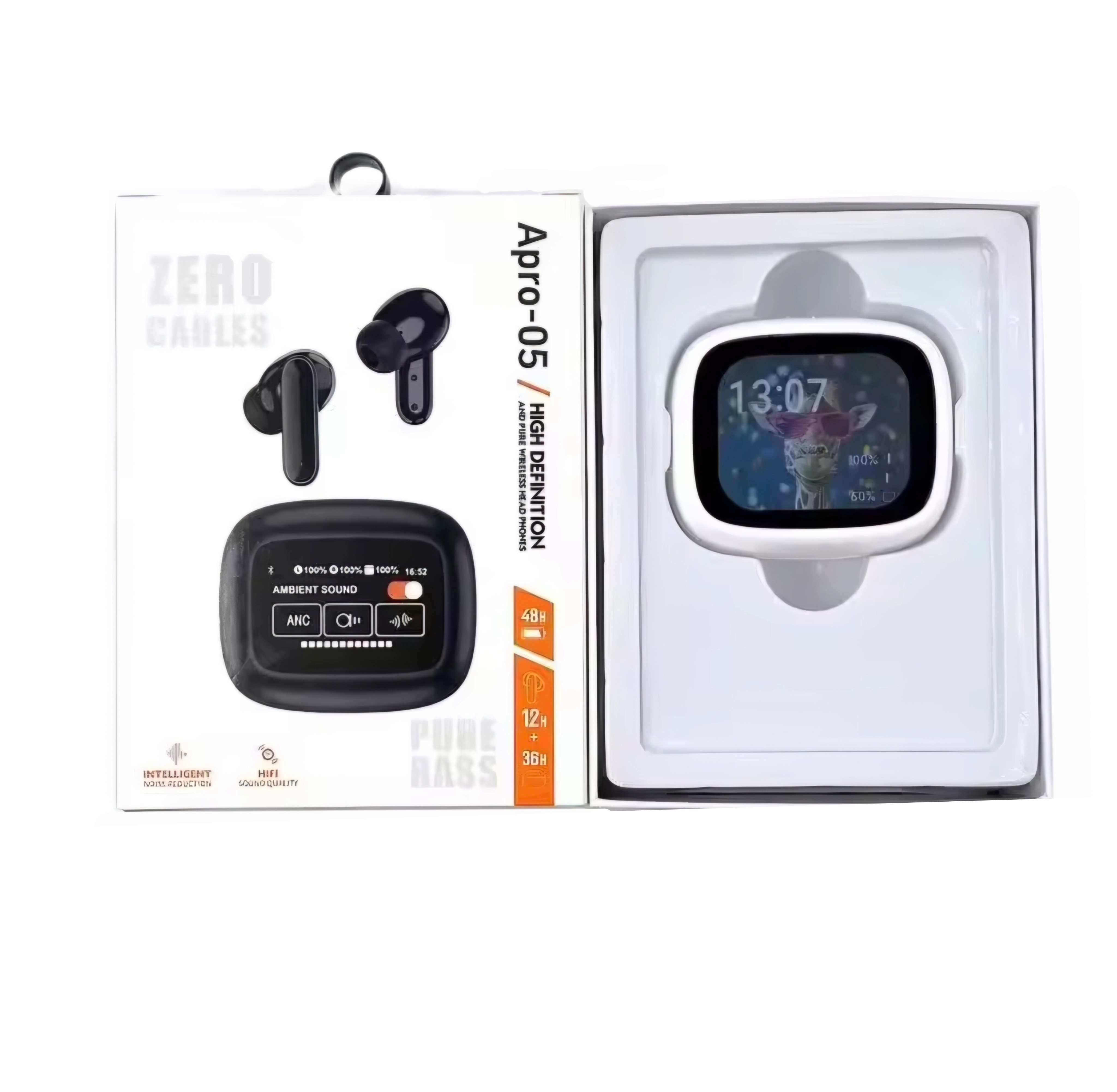 خرید ایرپاد بیسیم Apro05 با نمایشگر لمسی