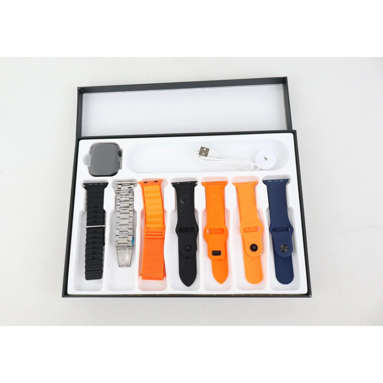 مشخصات اسمارت واچ سری۹ با 7 بند متنوع فلزی و سیلیکون