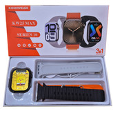 خرید ساعت هوشمند سری ۱0 مدل KW25 MAX با بند سیلیکون