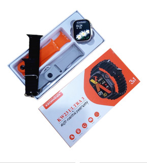ساعت هوشمند اولترا مدل KEQIWEAR KW23 ULTRA3 با 3 بند متنوع سیلیکون