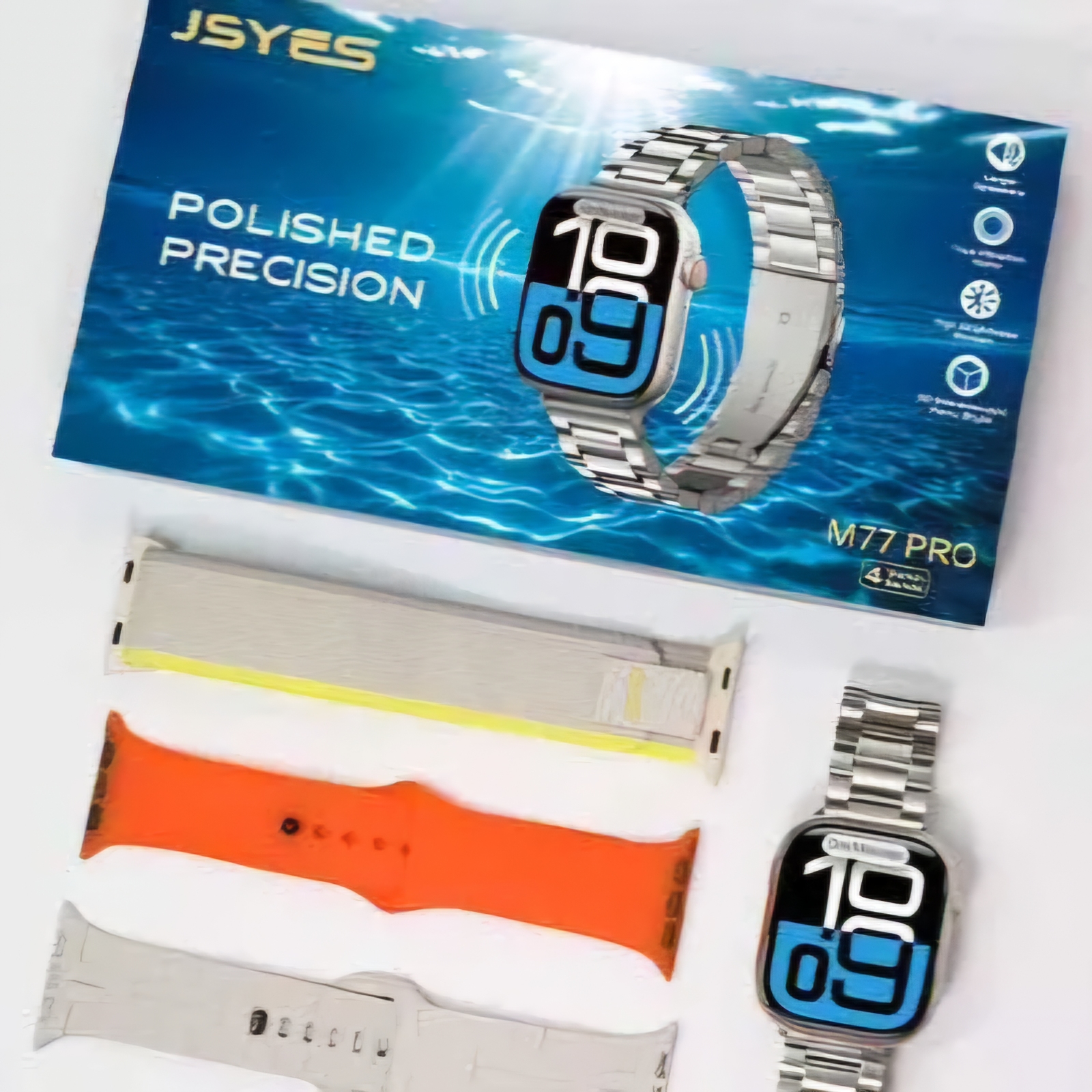 بند آلپاین و سیلیکونی ساعت jsyes m77 pro سری1۰ اورجینال