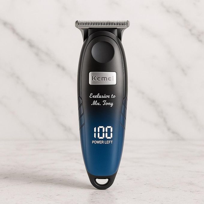 ماشین اصلاح شارژی، خطزن کیمی مدل KEMEI KM-1742 با نمایشگر LED