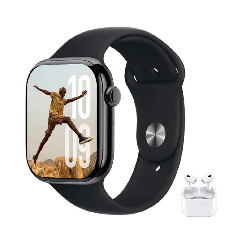 مشخصات ساعت طرح اپل واچ KEQIWEAR سایز 46 میلیمتر