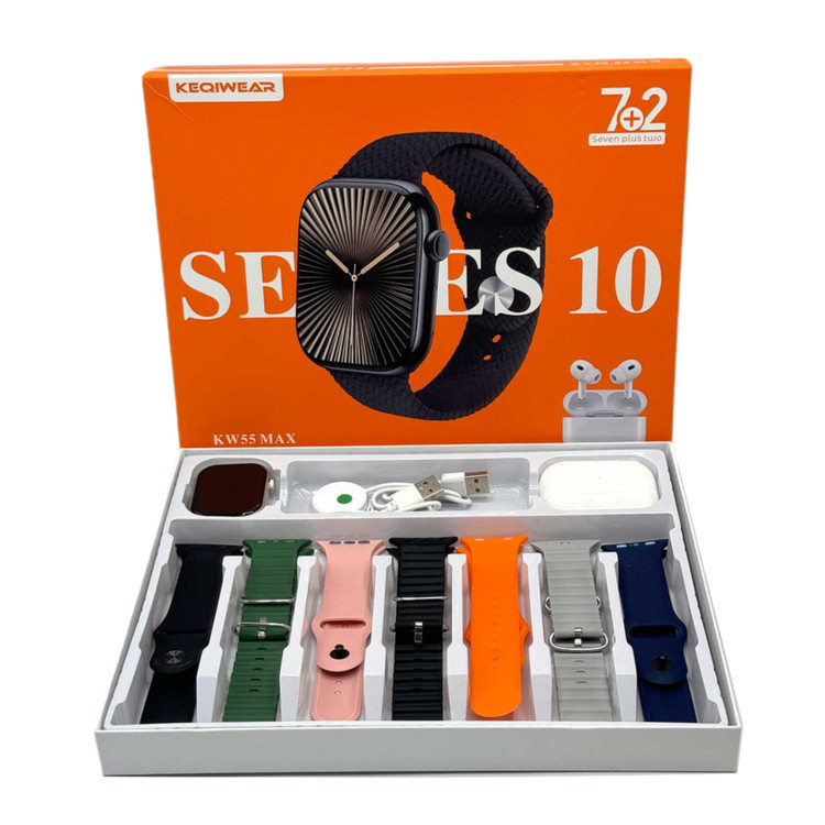 خرید ساعت هوشمند سری ۱۰ مدل KW55 MAX کینگ ویر
