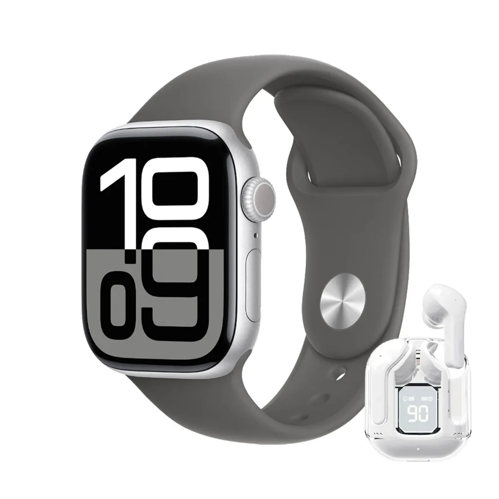 بهترین پک سال ساعت هوشمند و هندزفری بلوتوثی طرح شفاف