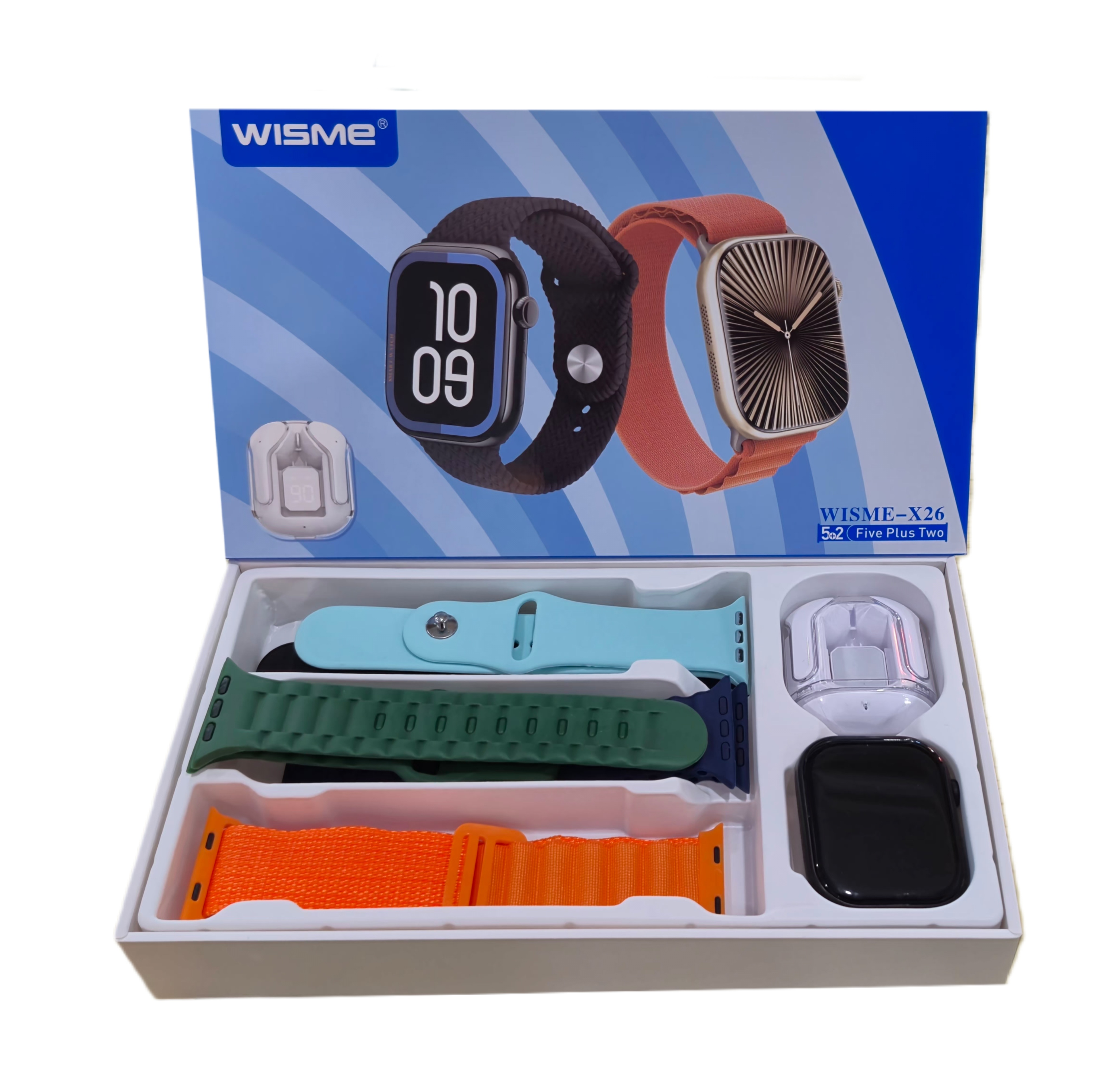 اسمارت واچ طرح اپل ویسمی با بند سیلیکون و پارچه