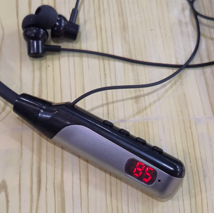 هندزفری سیمی بلوتوثی با نمایشگر led مصرف باتری KG-103