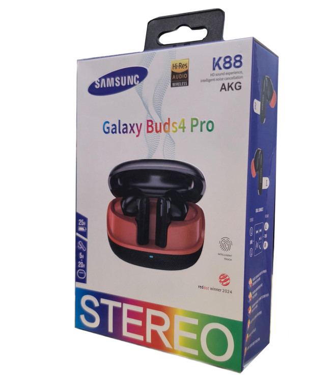 ایرپاد شفاف samsung galaxy buds4 طرح شیشه ای تایپ سی