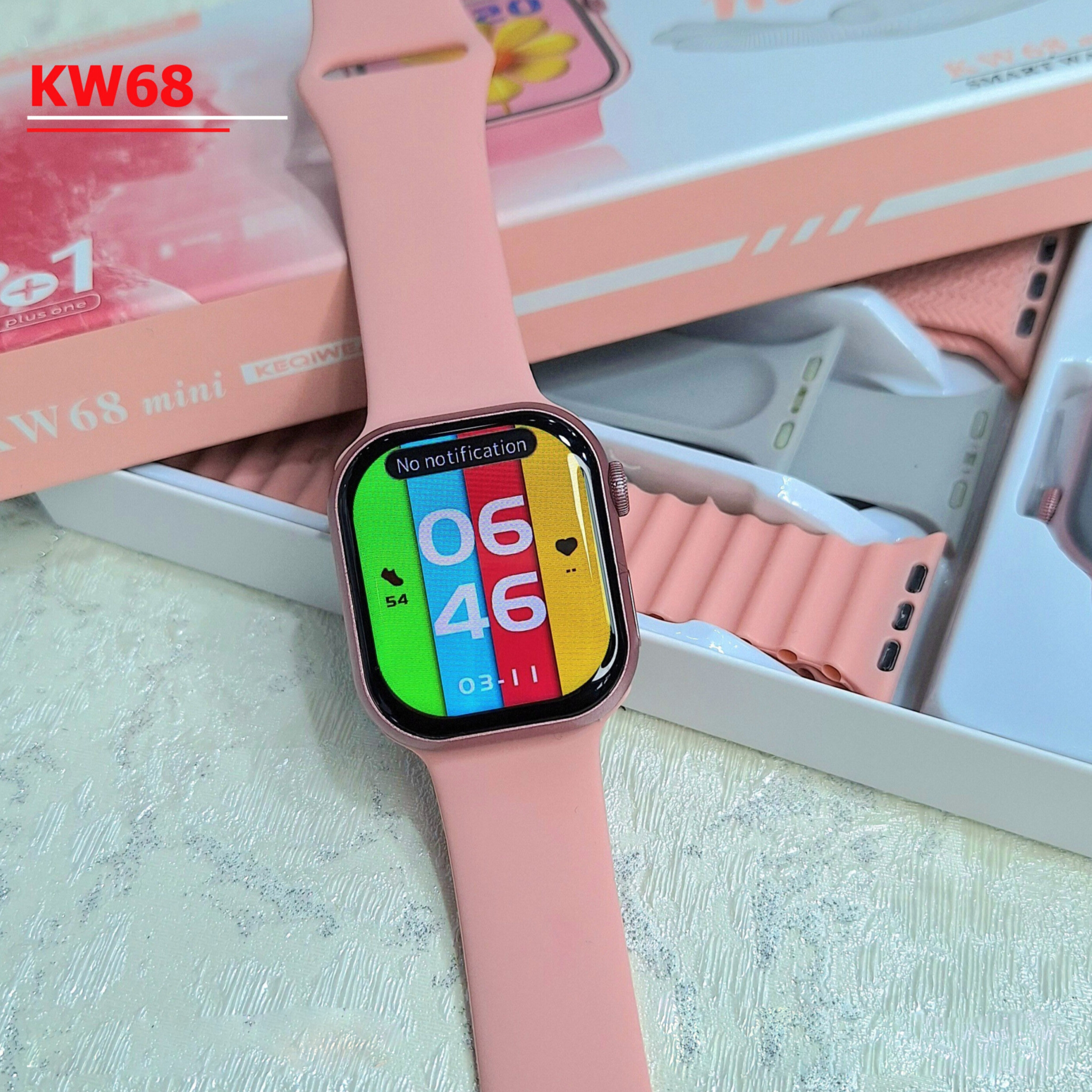 ساعت با نمایشگر لمسی و رنگی KEQIWEAR KW68 mini