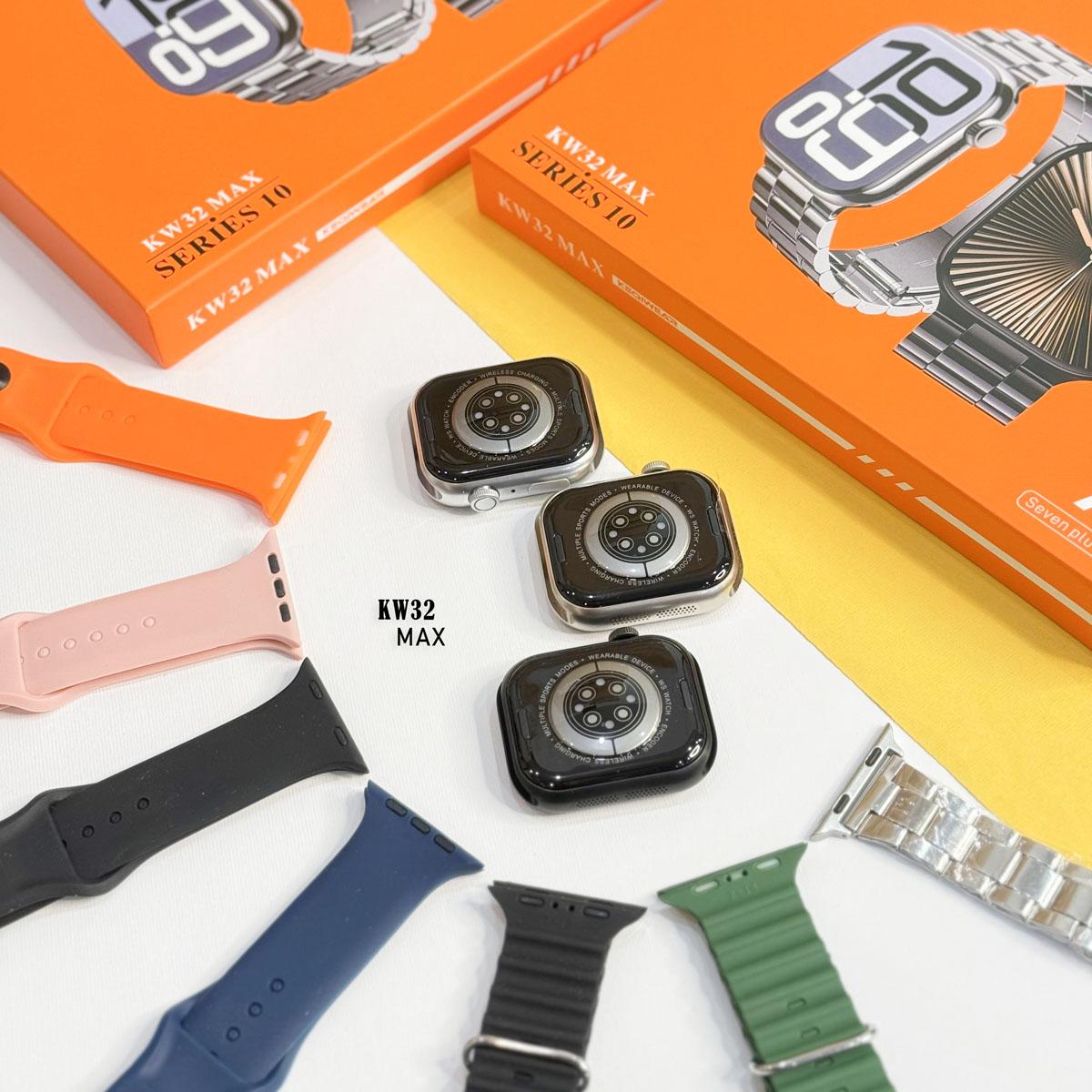 ساعت طرح اپل واچ سری ۱۰ با بند فلزی و سیلیکون