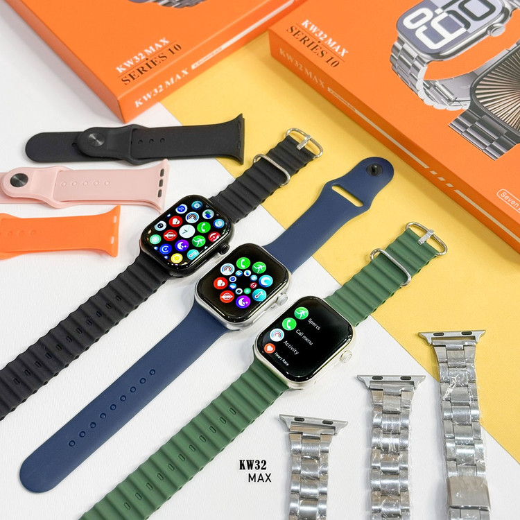 قیمت اسمارت واچ 7بند با نمایشگر عالی مدل KW32 MAX