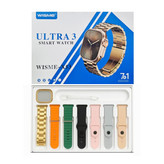 خرید ساعت هوشمند با بند فلزی رولکسی مدل wisme-x53