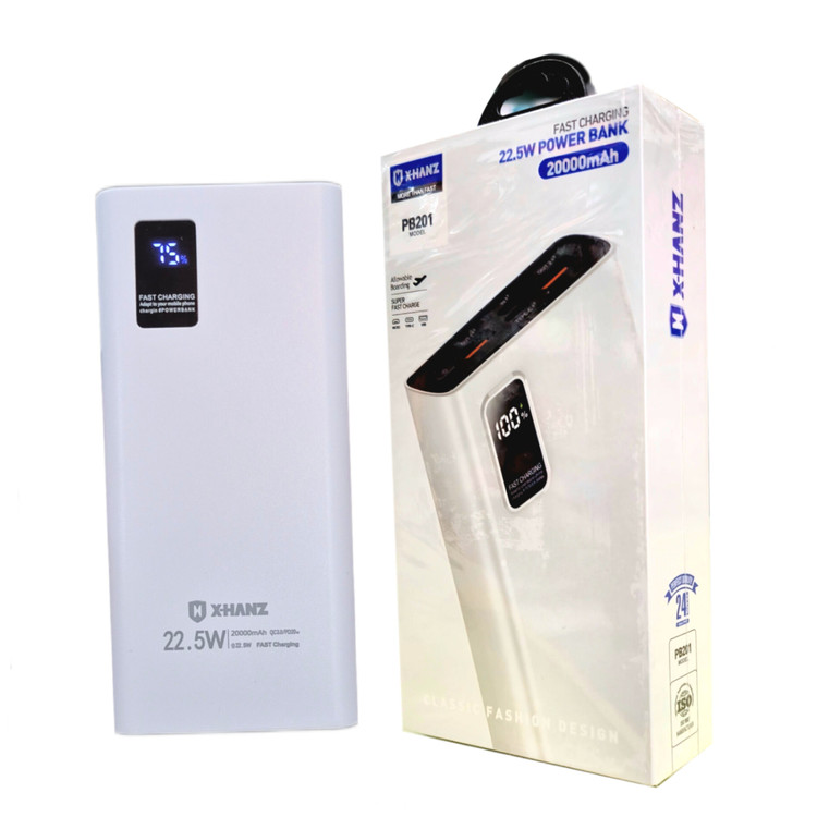 قیمت پاوربانک اورجینال ایکس هانز pb201 باتری ۲۰هزار میلی امپرساعت