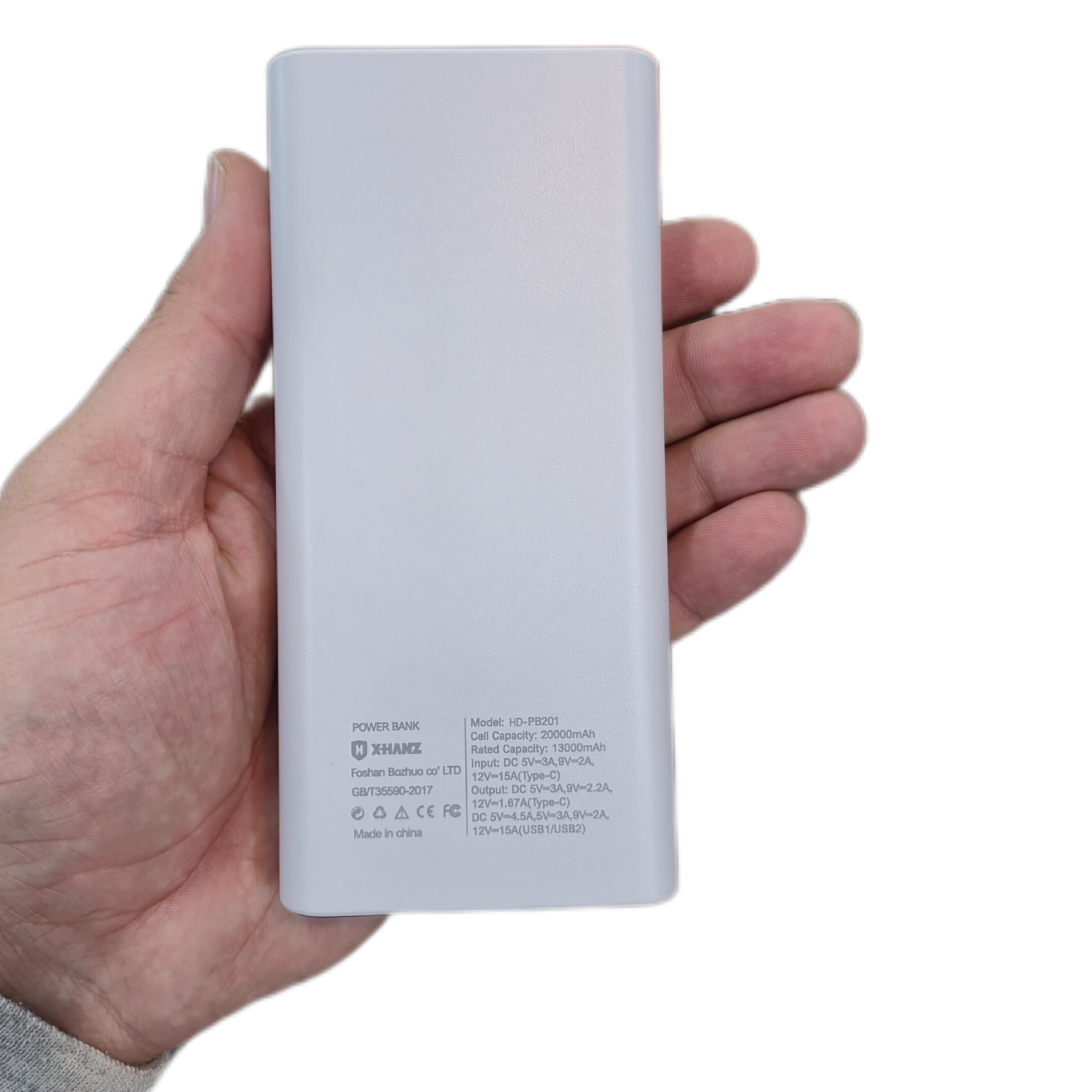 پاوربانک HD-PB201 با صفحه نمایش درصد باتری